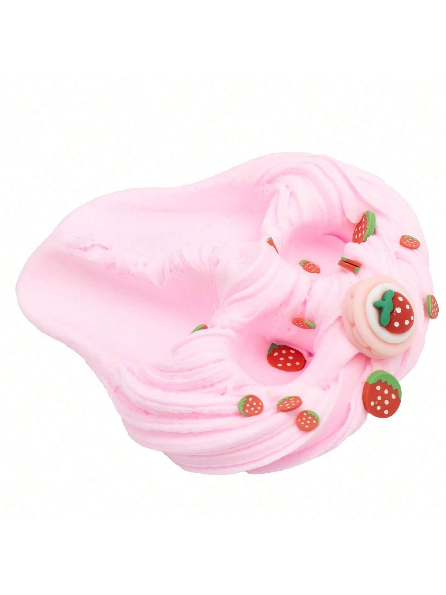 MINKOJA 70ml Strawberry Ice Cream Scented Butter Slime- Fluffy Blue & Pink Slime, Suitable For Kids, Ideal Party Favor, Comes With Fun Slime Accessories, Unisex(Some Parts' Color And Style Are Sent R