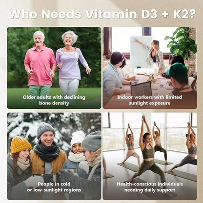 Miriyalyad Corefeel Vitamin D3 K2, 5000 D3 100mcg K2, 300 Softgels, 2-In-1 Vitamin D & K Supplement With Coconut Oil, Supports Calcium Absorption And Bone Health, Easy To Swallow