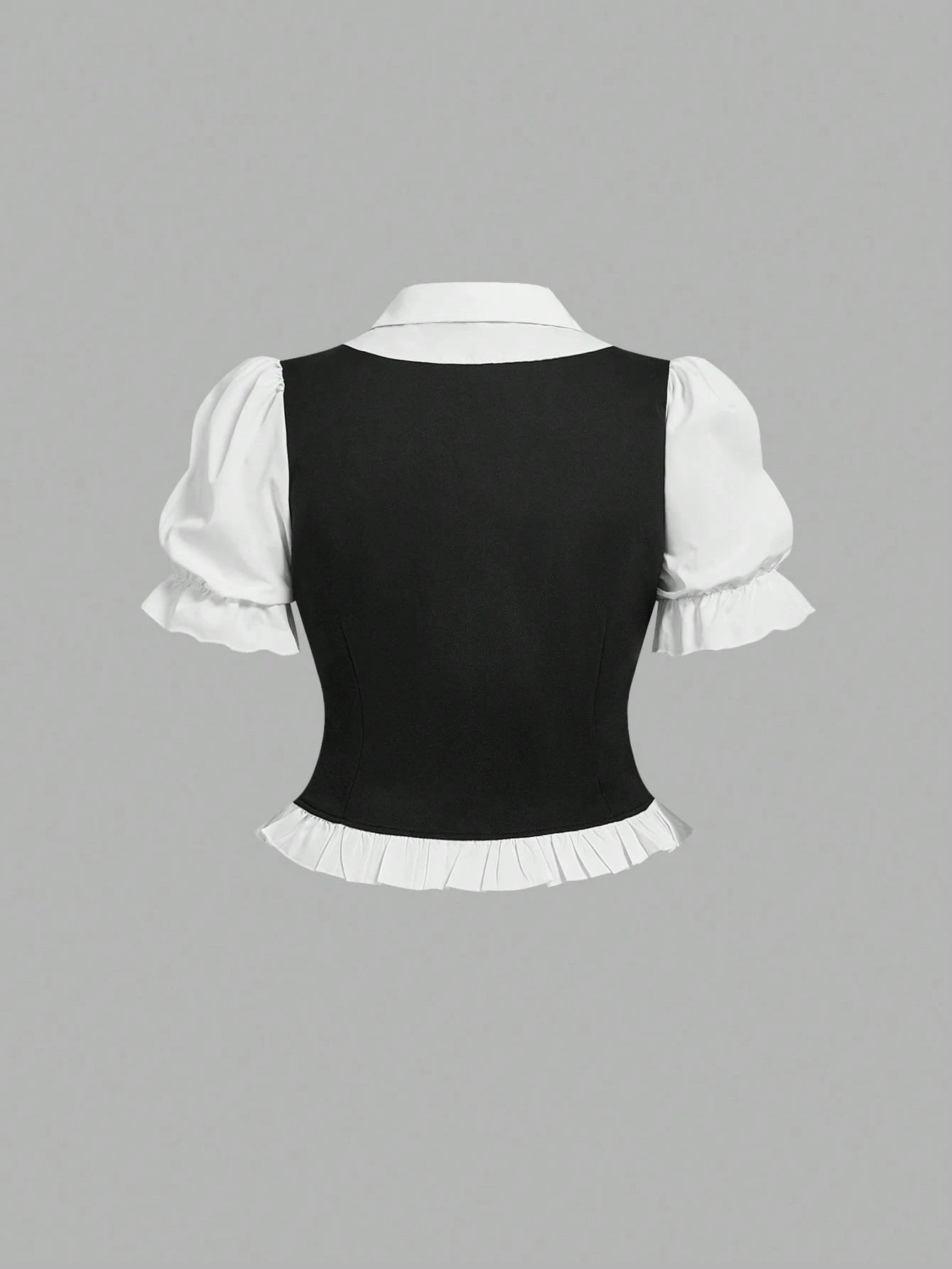 MOD Plus Size Women's 2 In 1 College Shirt, Commute, Daily, Elegant,Back To School,Y2K Tops, Work Outfits,Dress Shirt