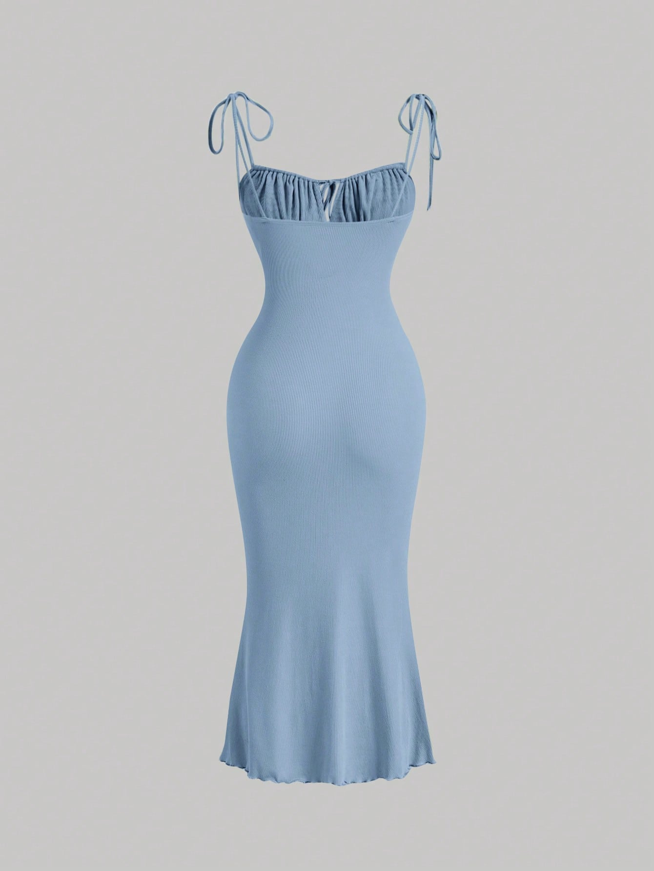 MOD Tie Front Ruched Bust Cami Dress,Pastel Dresses For Women