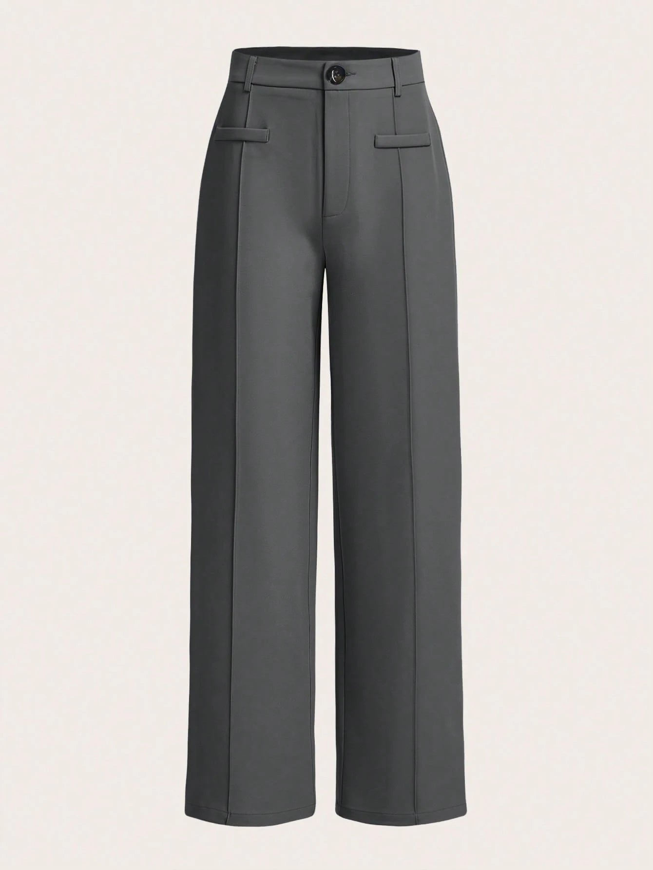 MOD Women's Button Closure Straight-Leg Casual Vintage Style Loose And Comfortable Pants