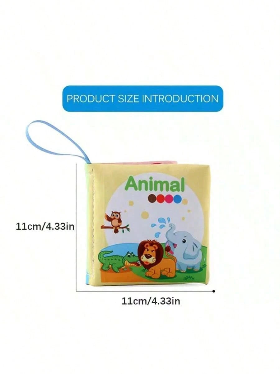 Montessori Sensory Book Set- 6-In-1 Washable Cloth Book With Crinkle Pages & Chewable Teether| Infant Toy For 0-12M
