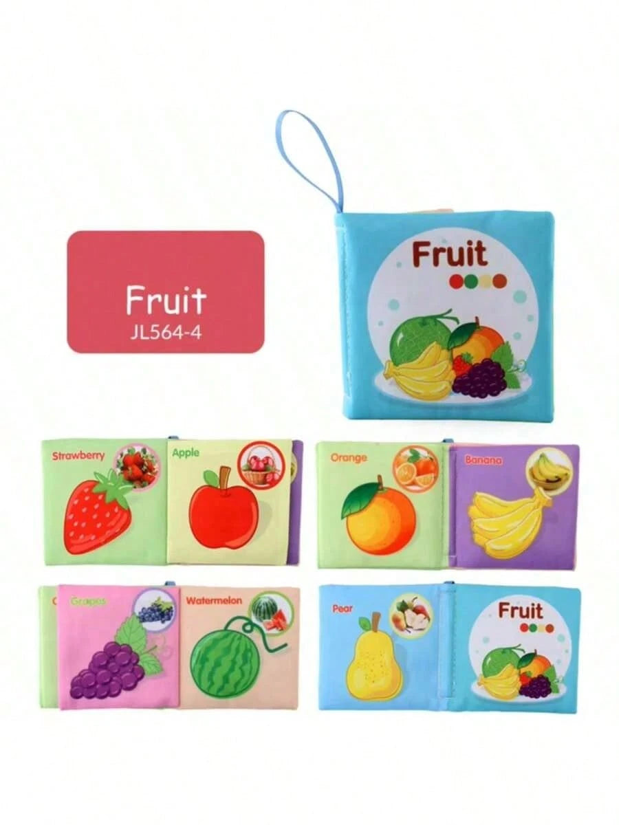 Montessori Sensory Book Set- 6-In-1 Washable Cloth Book With Crinkle Pages & Chewable Teether| Infant Toy For 0-12M