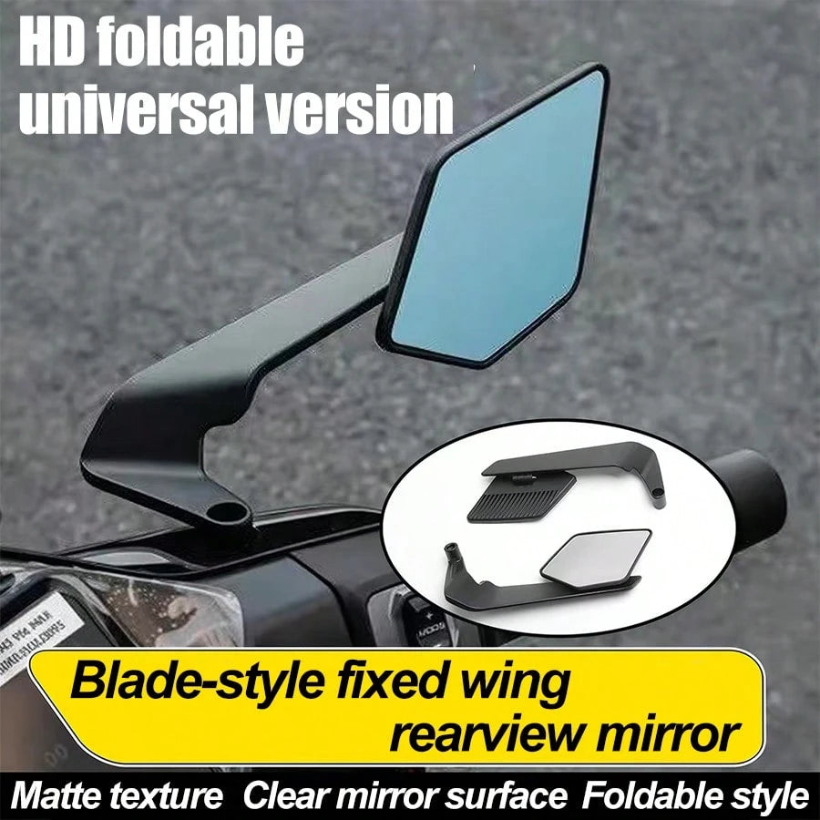 Motorcycle Rearview Mirror, Motorcycle Rearview Mirror, Aluminum Plastic Rearview Mirror, Aluminum Alloy Rearview Mirror, Electric Bicycle Rearview Mirror, Spoiler-Shaped Rearview Mirror, Lightweight