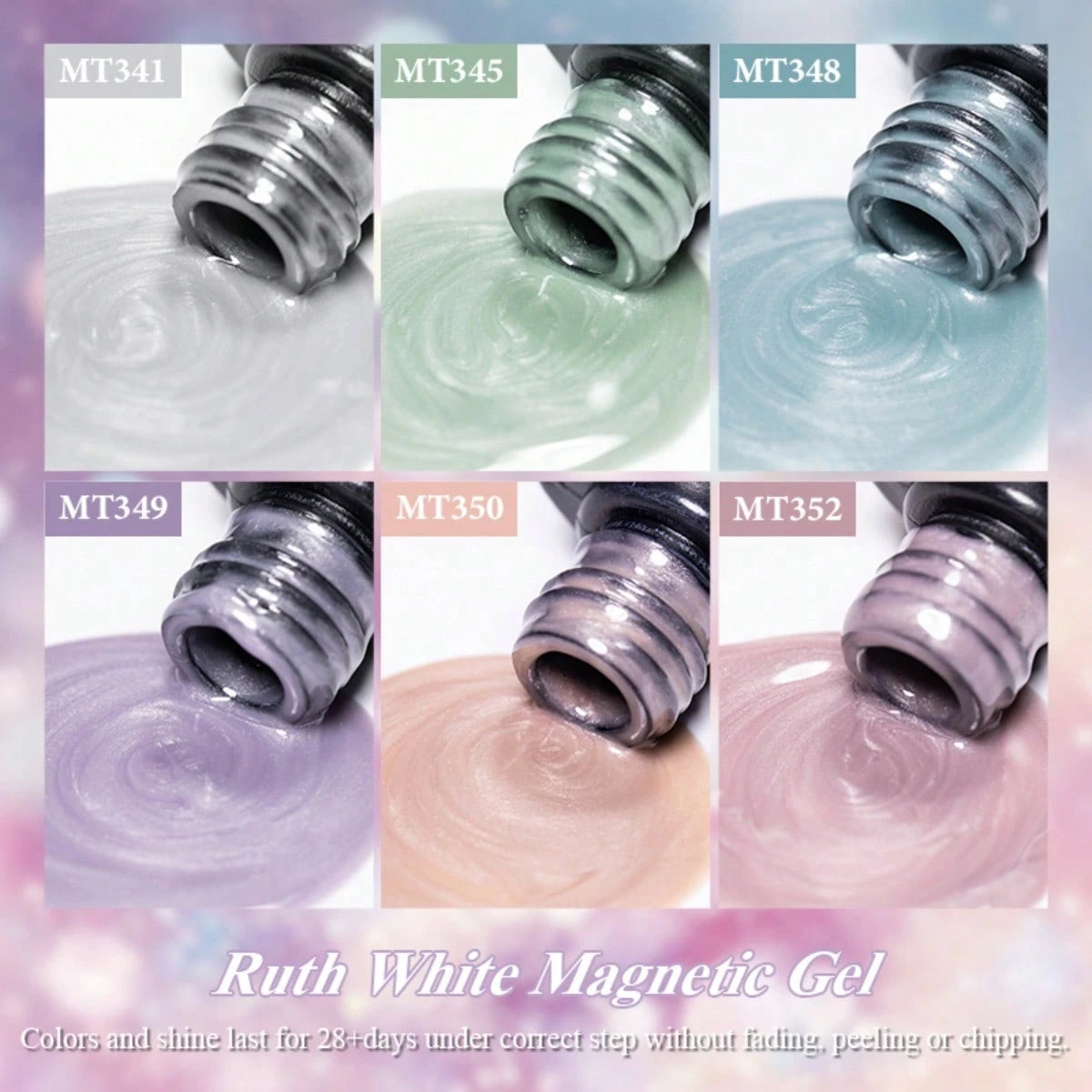 MTSSII 7ml White Magnetic Cat Eye Gel Soak Off UV/LED Nail Art Varnish, Soft Pearl Shimmer For Salon & Home Manicure