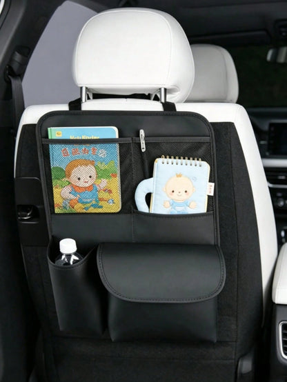 Multi-Pocket Car Seat Back Organizer, Baby Travel Storage Bag, Rear Seat Hanging Bag, Can Store Diapers, Bottles, Toys And Snacks