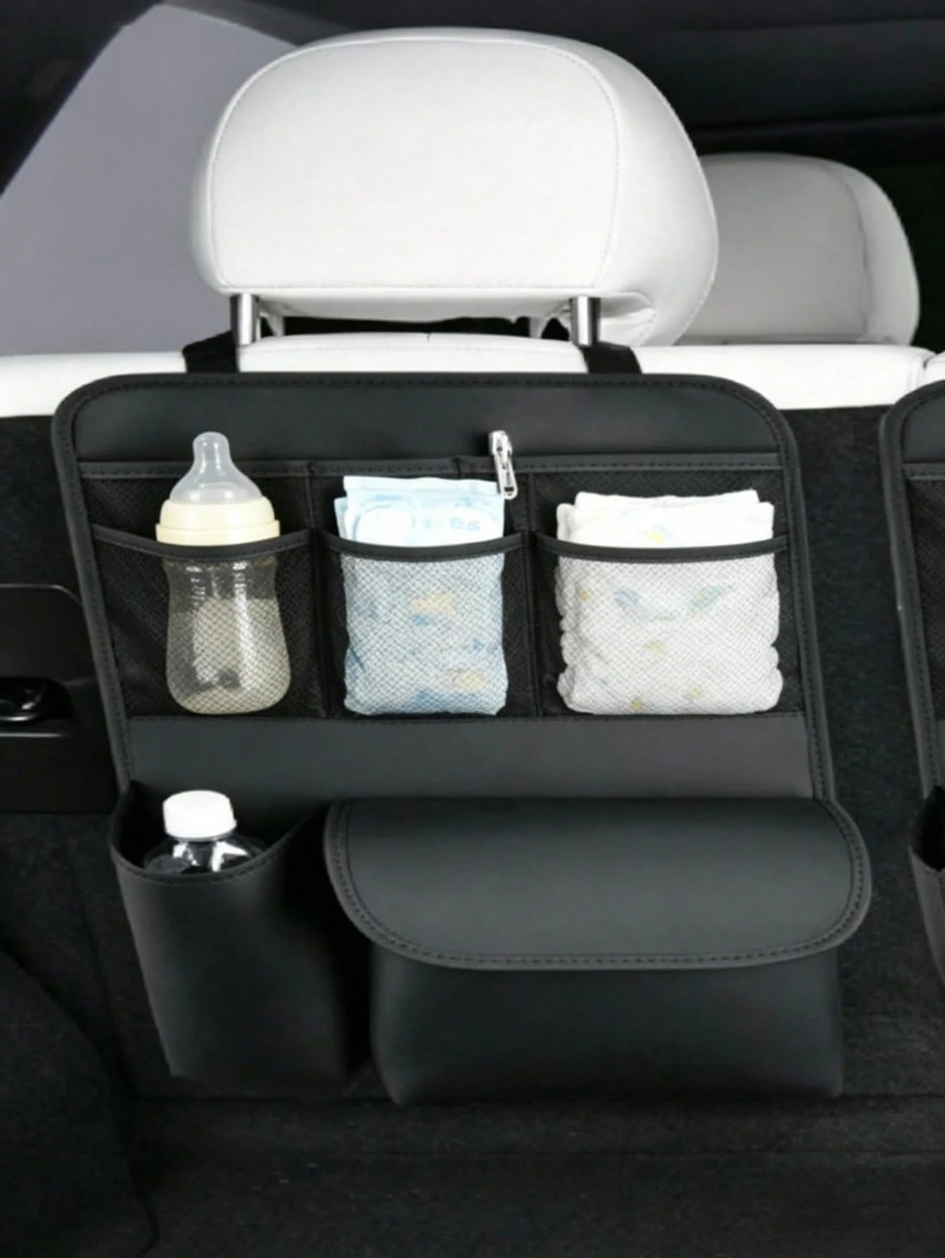 Multi-Pocket Car Seat Back Organizer, Baby Travel Storage Bag, Rear Seat Hanging Bag, Can Store Diapers, Bottles, Toys And Snacks