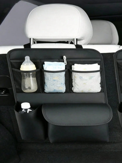 Multi-Pocket Car Seat Back Organizer, Baby Travel Storage Bag, Rear Seat Hanging Bag, Can Store Diapers, Bottles, Toys And Snacks