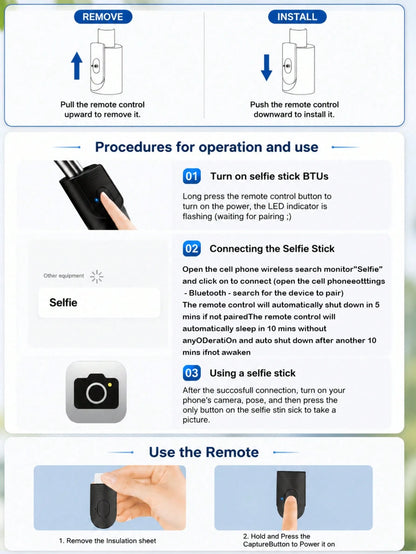 Multifunctional Bluetooth Selfie Stick Tripod With Remote Control And Fill Light, Phone Holder Live Streaming Tripod, Universal Photography Travel Selfie Gadget