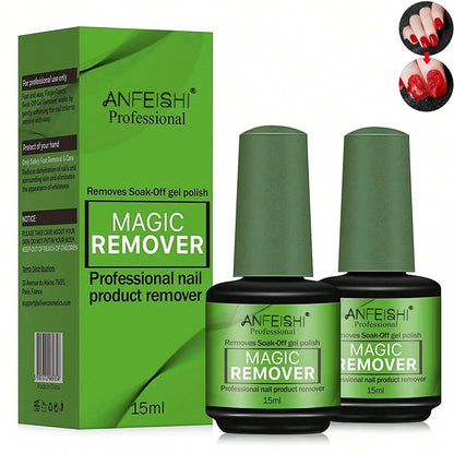 Nail Polish Remover, 3 Min Quickly Remover Nail Polish, No Harm To Skin, No Irritating Odor, No Need For Foil, Soaking Or Wrapping, No Acetone