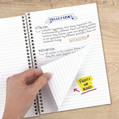New-2026Five Star Spiral Notebook, 2 Subject, College Ruled Paper, 6" X 9.5", 80 Sheets, Blue (Color May Vary) (840029CG1), Back To School