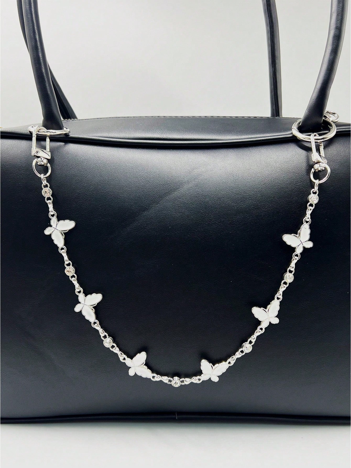 New Fashion Women Bag Accessory Metallic Butterfly Flower Star Decor Extendable Chain High-End Versatile Niche Stylish Chain Strap Y2K Accessories Summer Beach Vacation
