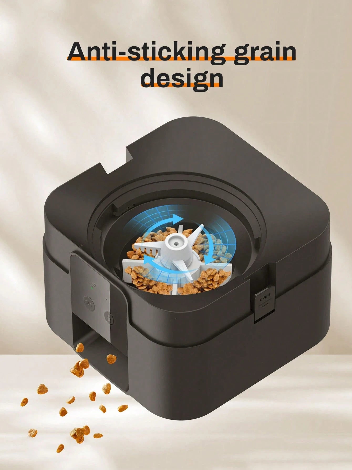 NEW Intelligent Pet Feeder, 67.6 Oz Food Capacity, 0.53 Gallon, Automatic Timed Dog/Cat Feeder With Stainless Steel Bowl, Programmable By Button Or APP/WiFi (Upgraded Model)