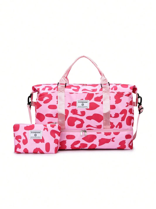 New Minimalist Travel Duffel Bag, Fashionable Casual Sports Gym Bag, Large Capacity Waterproof Versatile Bag, Suitable For University Students, Maternity Hospital Bag, Travel, With Separate Shoe Compa