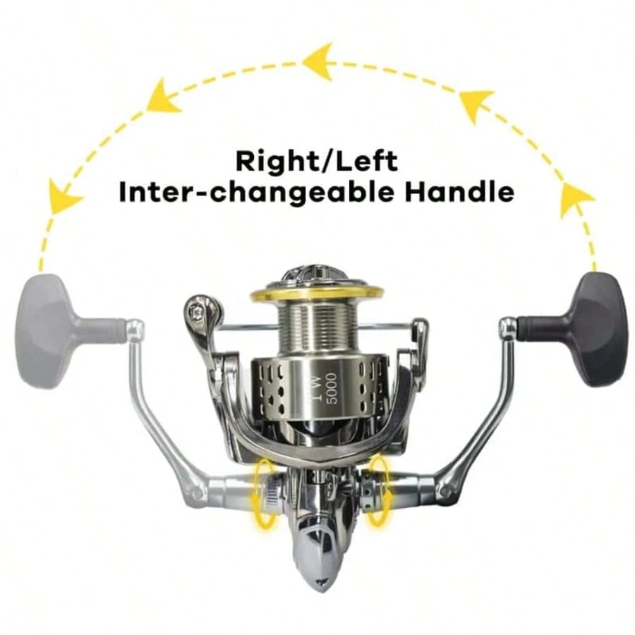 New Okuma Fishing Reel All-Metal Series 12+1BB Stainless Steel Bearings 5.5:1 Shallow Cup Reel 15 KG Max Drag Spinning Reel