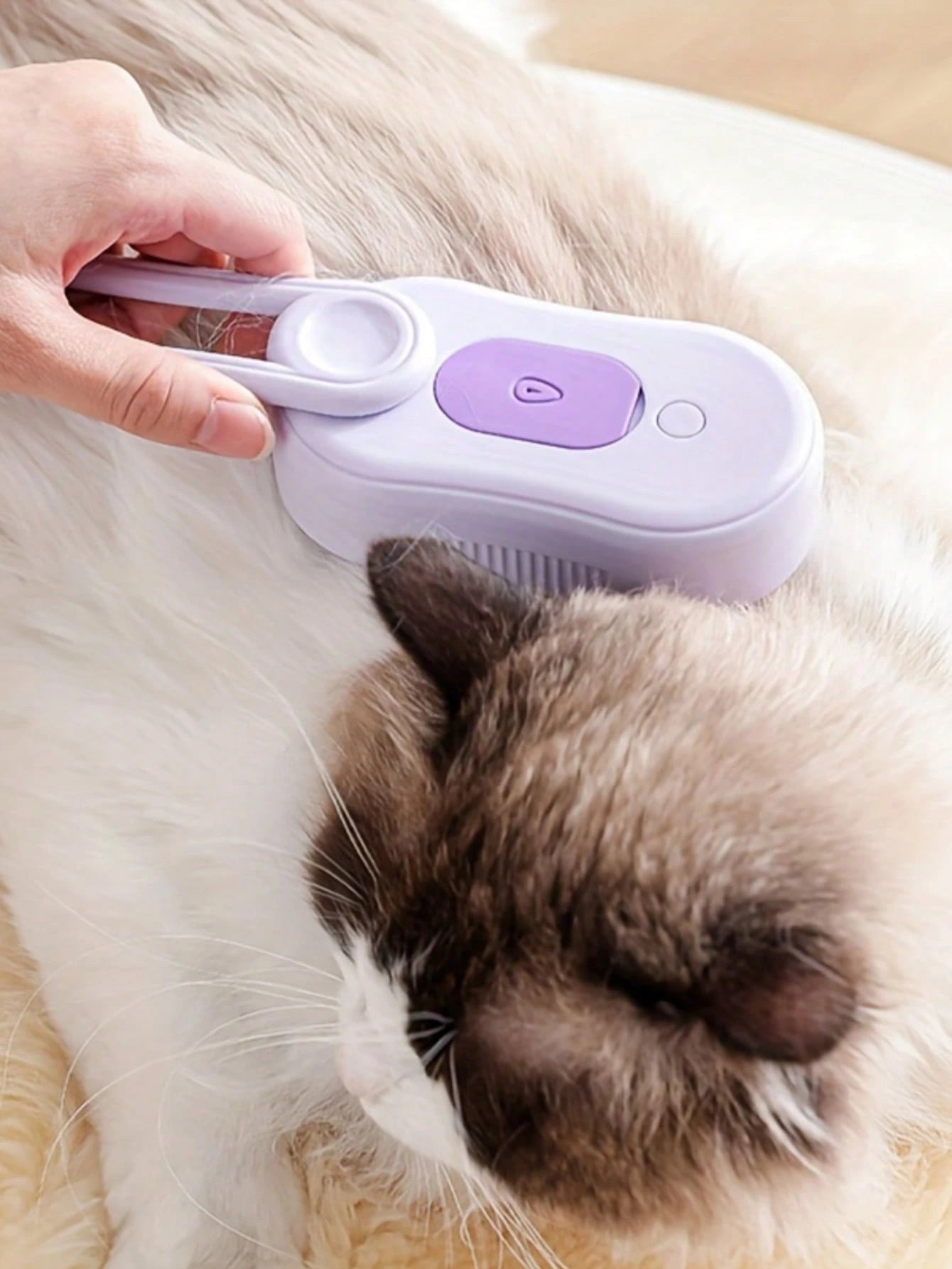 [New Pet Steam Brush] 3 In 1 Cat Steam Brush, Pet Steam Groomer Comb, Cat Steam Brush For Cats Dogs, 2025 New Pet Steam Hair Steamy Brushes