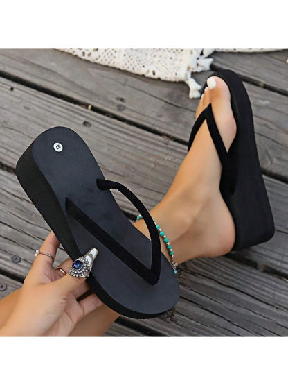 New Women's Fashion Cool Thong Platform Wedge Heel Sandals,Flip Flops,Spring Summer Outfits