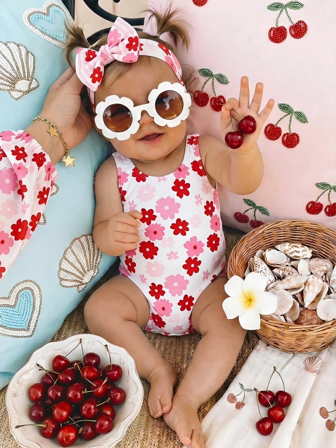 Newborn Floral Romper Swimsuit, Cute & Minimalist Fashion