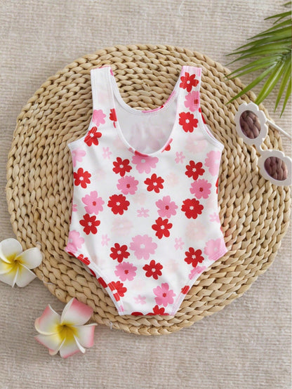 Newborn Floral Romper Swimsuit, Cute & Minimalist Fashion