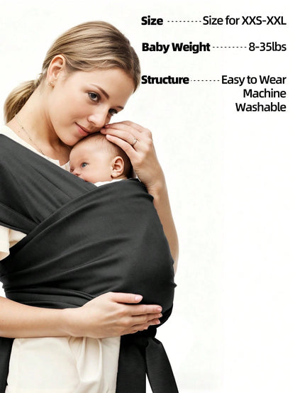 Newborn Infant Multi-Function Front Carry Wrap Carrier, Baby Carrier For Outdoor Use, Convenient & Portable, Suitable For All Seasons