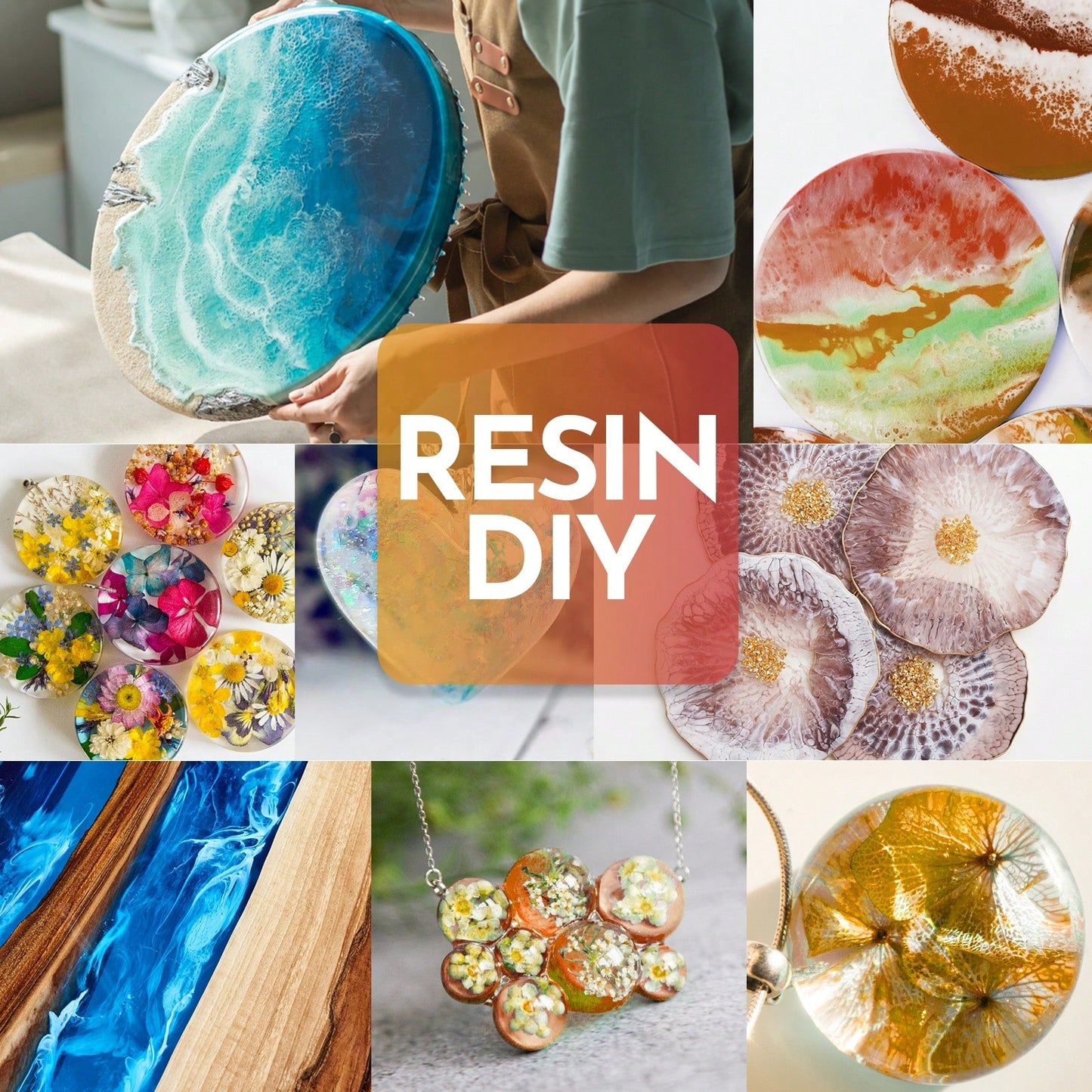Newly Formulated Crystal Clear Epoxy Resin, Strong, Bubble-Free, Anti-Yellowing Art Resin That, Suitable For Casting, DIY, Resin Art, Molds, Jewelry, Easy To Mix 1:1 Ratio-PUDUO| Epoxy Resin Kit 80oz