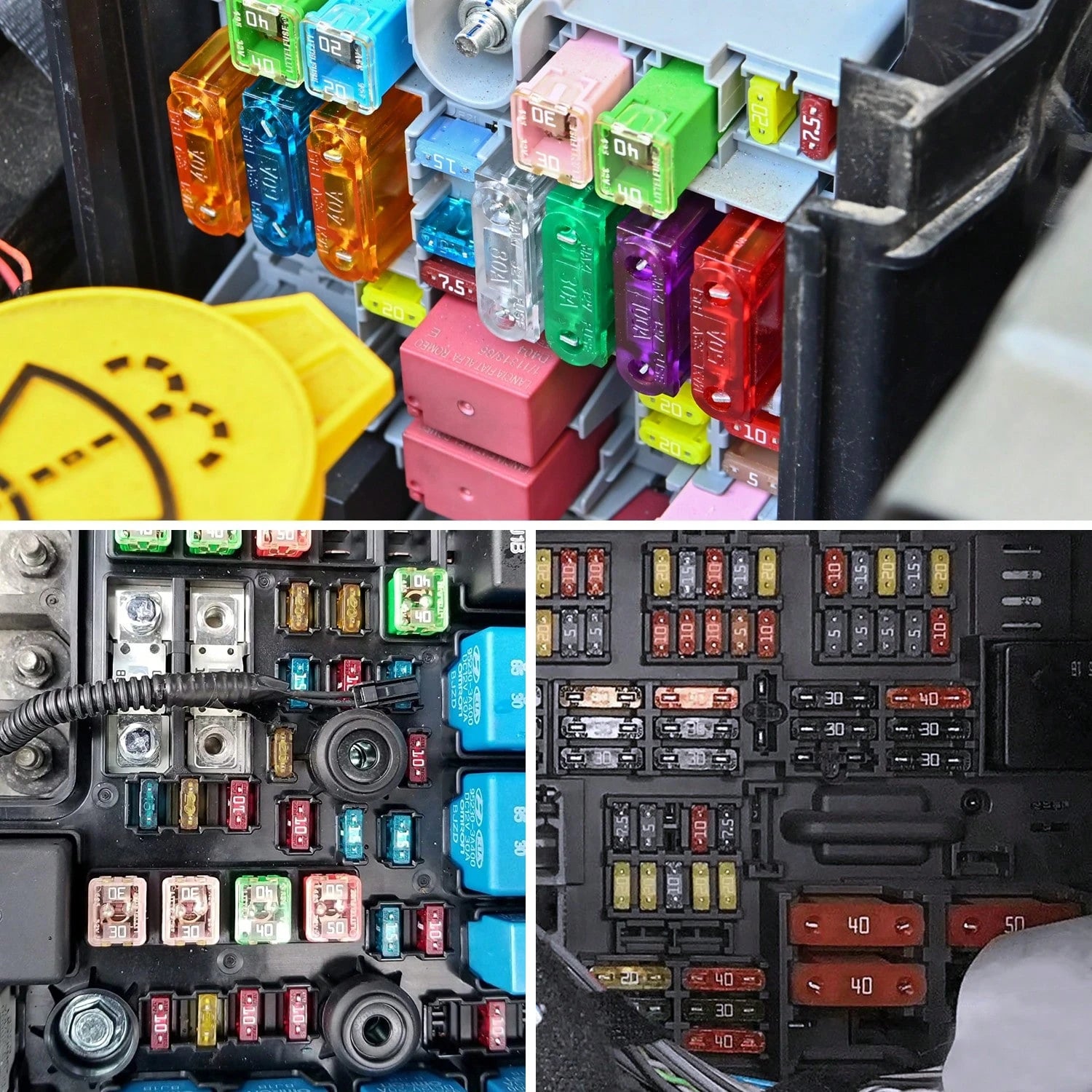 Nilight 32 Pcs Blade Fuses Maxi APX Replacement Fuse 20A 30A 40A 50A 60A 70A 80A 100AMP Assortment Kit For Cars Trucks RVs Boats Automotives Vehicle Campers SUV