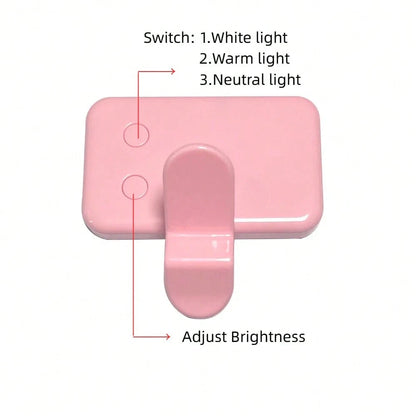 No 015062149-0001 1PC Black Pink White Dual Color Temperature LED Fill Light Selfie Light Portable Selfie Light Clip On Fill Light Phone Selfie Lamp For Mobile Phanes And Computers Makeup Zoom Confere