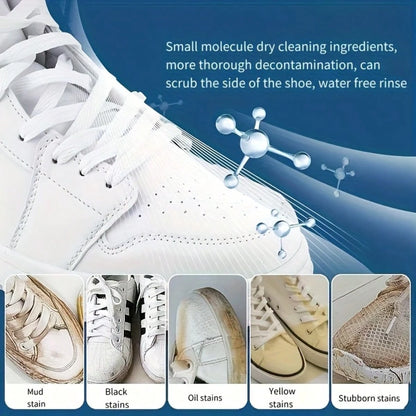Nuokaiqi White Shoes Cleaning Agent Shoe Leather Brush Shoe Cleaner Decontamination Whitening And Yellowing Foam Shoe Polish Multi-Function Cleaning Agent
