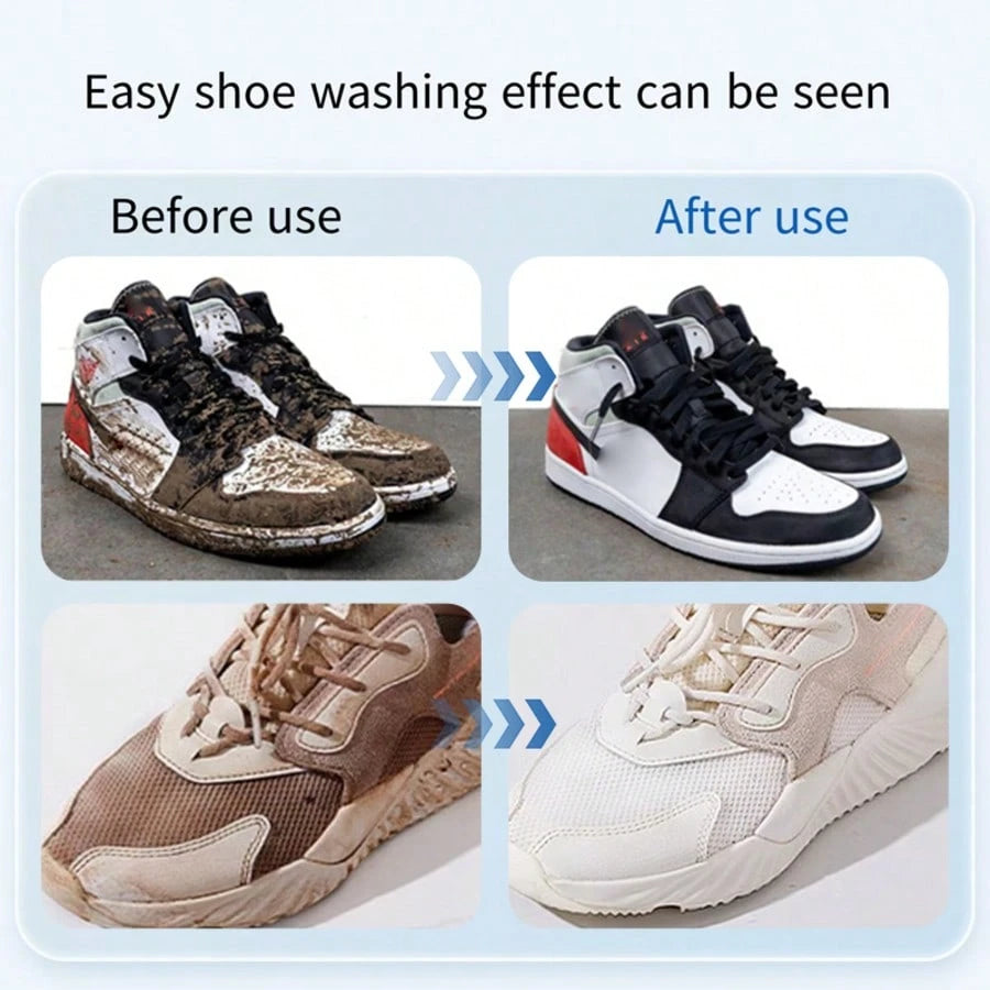 Nuokaiqi White Shoes Cleaning Agent Shoe Leather Brush Shoe Cleaner Decontamination Whitening And Yellowing Foam Shoe Polish Multi-Function Cleaning Agent