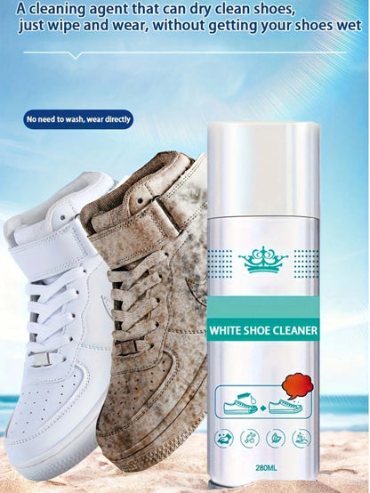 Nuokaiqi White Shoes Cleaning Agent Shoe Leather Brush Shoe Cleaner Decontamination Whitening And Yellowing Foam Shoe Polish Multi-Function Cleaning Agent