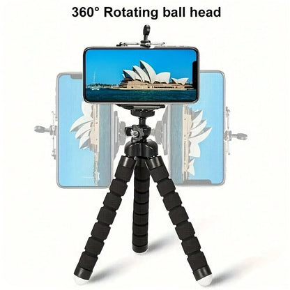 Octopus Phone Stand, Camera Stand- Sturdy, Foldable, Multiple Folds Without Damage, Suitable Compatible With Iphone And Other Phone And Camera Models, Tripod, Desktop Stand, Universal Stand, Tripod