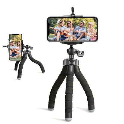 Octopus Phone Stand, Camera Stand- Sturdy, Foldable, Multiple Folds Without Damage, Suitable Compatible With Iphone And Other Phone And Camera Models, Tripod, Desktop Stand, Universal Stand, Tripod
