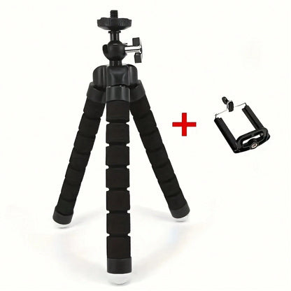 Octopus Phone Stand, Camera Stand- Sturdy, Foldable, Multiple Folds Without Damage, Suitable Compatible With Iphone And Other Phone And Camera Models, Tripod, Desktop Stand, Universal Stand, Tripod