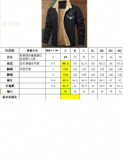 Official Flagship Store Boyfriend Gifts Men's Clothing Men's Winter Sherpa Lined Warm Trucker Coat Multi Pocket Casual Collared Menswear Tops Outdoor Long Sleeve Fashion Menswear Men's Cargo Casual Fl