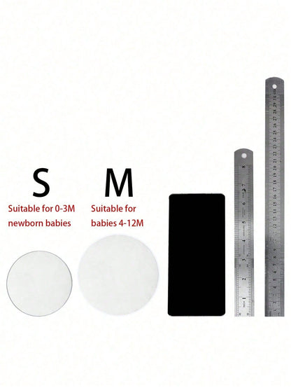 Optional (S=1 Pack 25g Clay + 1 Holder + 1 S Size Round Mold)/ (M=1 Pack 45g Clay + 1 Holder + 1 M Size Round Mold)/ Set=S+M/ Baby 100 Days, 1st Birthday Gift, Newborn Growth Keepsake, Clay For Mak
