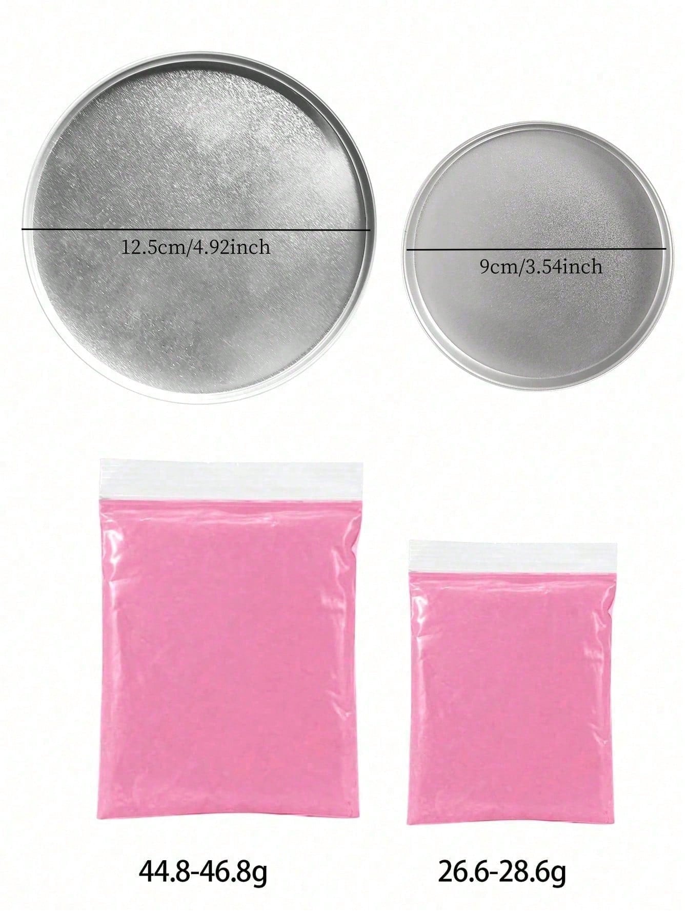 Optional (S=1 Pack 25g Clay + 1 Holder + 1 S Size Round Mold)/ (M=1 Pack 45g Clay + 1 Holder + 1 M Size Round Mold)/ Set=S+M/ Baby 100 Days, 1st Birthday Gift, Newborn Growth Keepsake, Clay For Mak