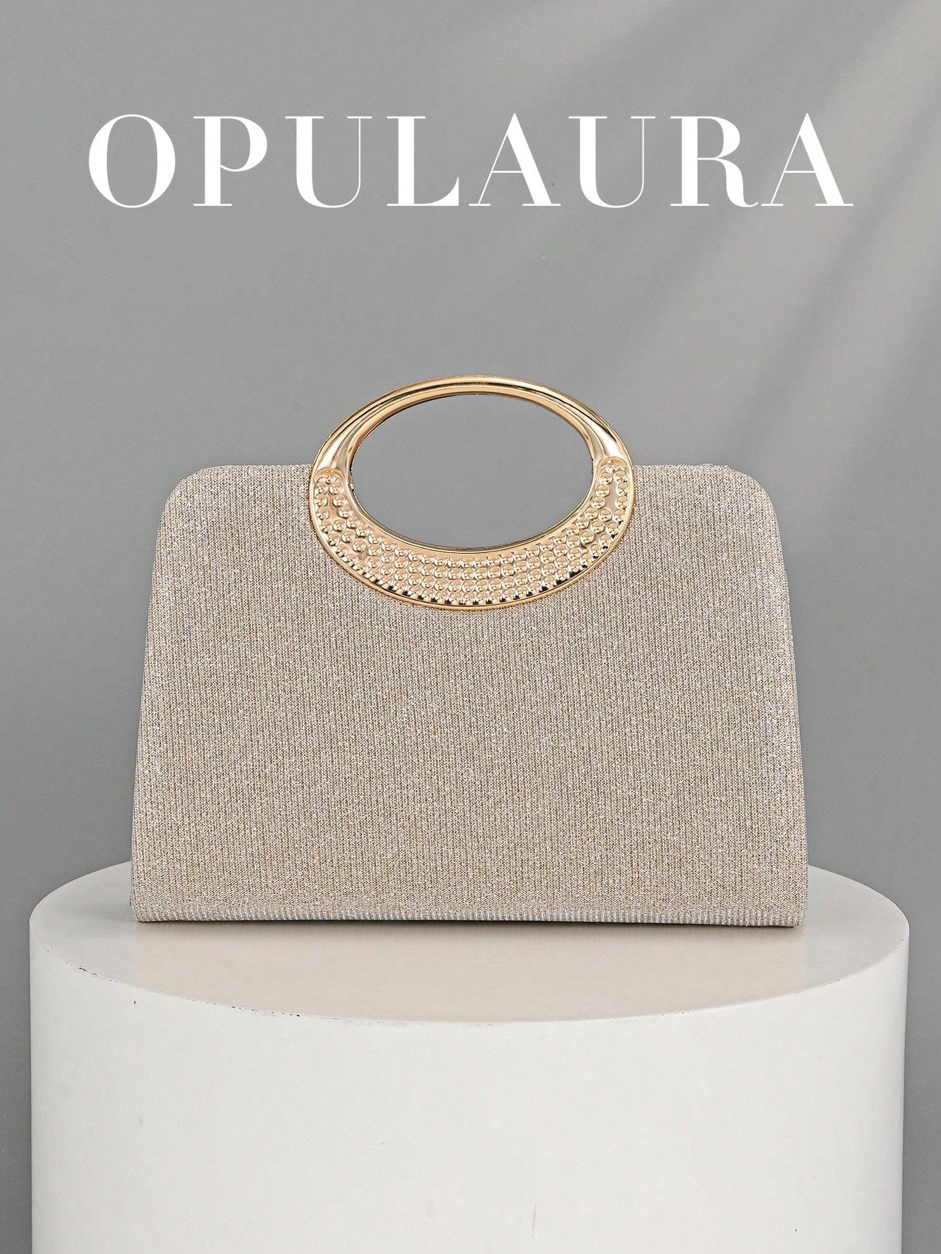 OpulAura Women's Fashion Sparkling Crystal Rhinestone Evening Clutch Bag, Glittering Luxury Rhinestone Studded Formal Dress Handbag,Bride, Wedding Items, Prom