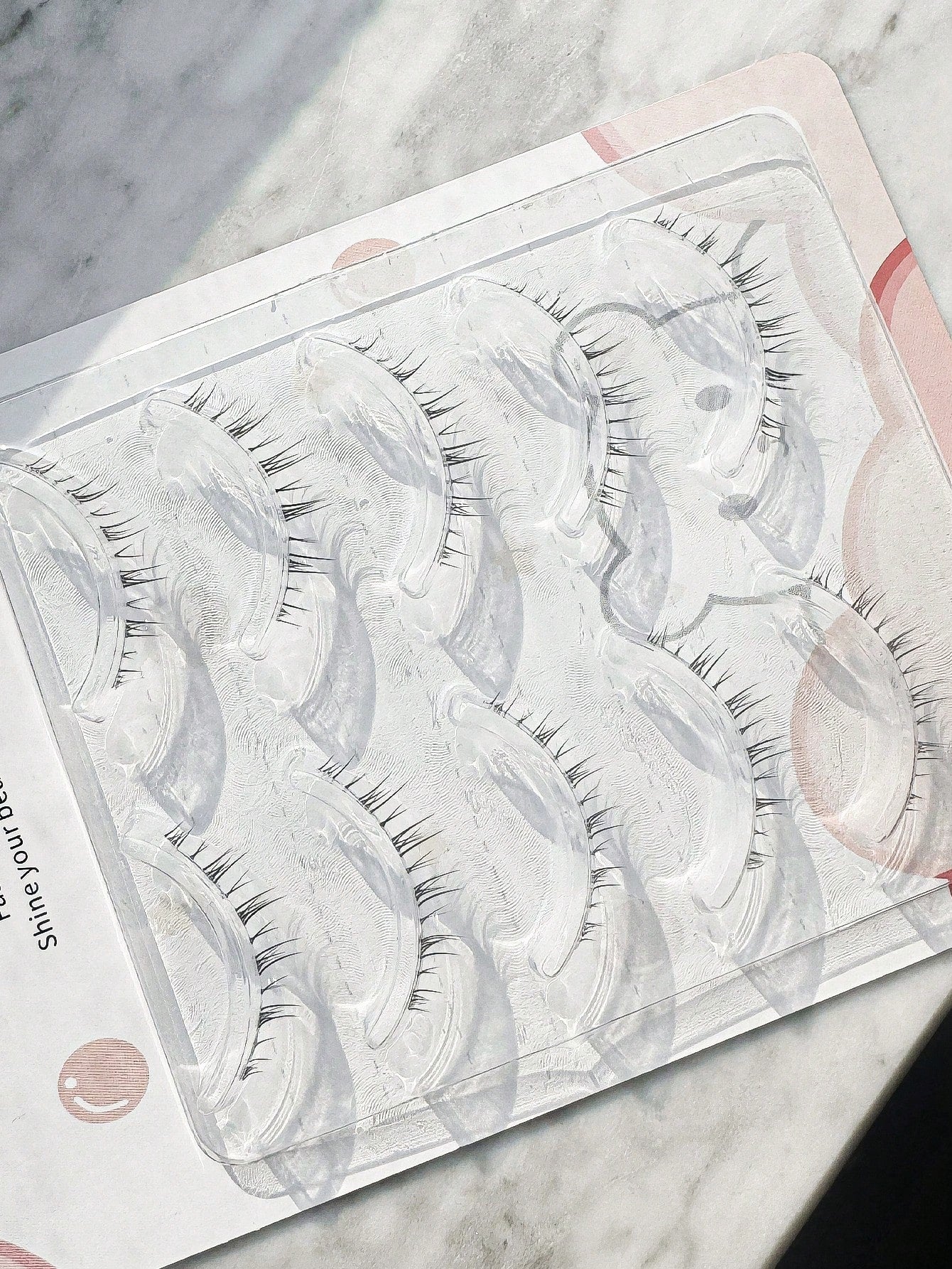 Outopen Natural Lashes Lower False Eyelashes, 5 Pairs, Clear Bands, Slender Natural Look, Japanese Manga Style Spiky Anime Lower Lashes, Dramatic DIY Cosplay Strip Lashes, Reusable