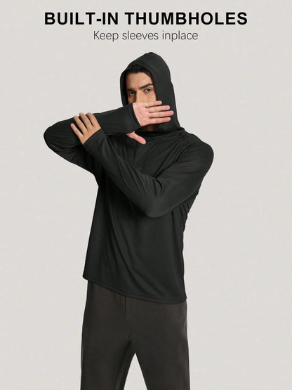 OYGSieg 5-Pack Men's Hooded Sweatshirts, Quick-Drying, Breathable, Lightweight Sportswear Suitable For Fitness, Jogging, And Hiking.