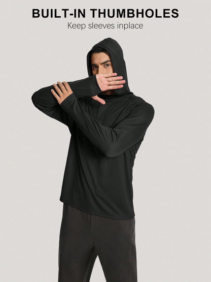 OYGSieg 5-Pack Men's Hooded Sweatshirts, Quick-Drying, Breathable, Lightweight Sportswear Suitable For Fitness, Jogging, And Hiking.