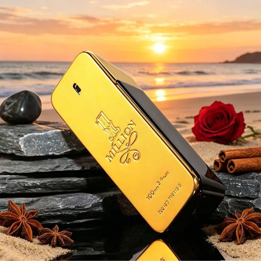 Paco Rabanne 1 Million Classic Original Men's Perfume, Spicy Oriental Flavor, Noble Sweet Feeling, Leather Amber, 3.4oz100ml, Suitable For Parties, Work, Commuting And Other Venues, The Perfect Choice