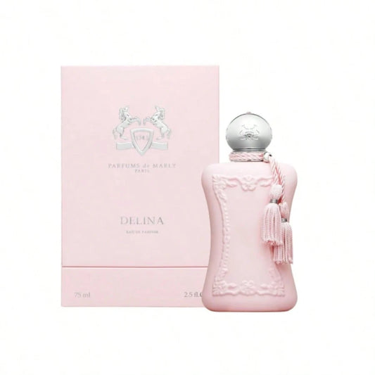 Parfums De Marly Delina Eau De Parfum- 75ml 2.5fl Oz Elegant Pink Floral Women Perfume Long Lasting Fragrance