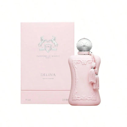 Parfums De Marly Delina Eau De Parfum- 75ml 2.5fl Oz Elegant Pink Floral Women Perfume Long Lasting Fragrance