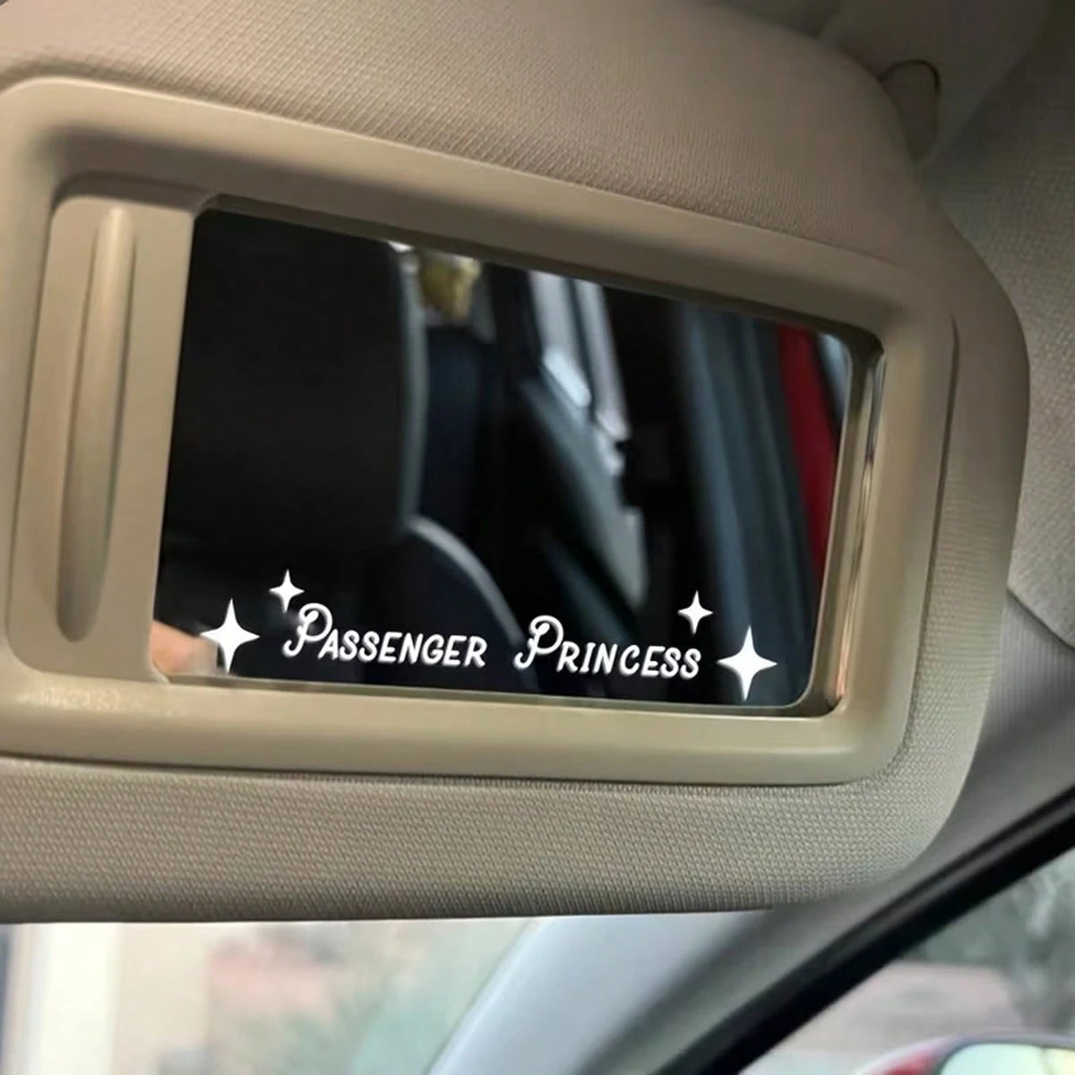 Passenger Princess Car Rearview Mirror Decals- Waterproof Vinyl Stickers Suitable For Cars, Trucks, Laptops- The Perfect Holiday Gift