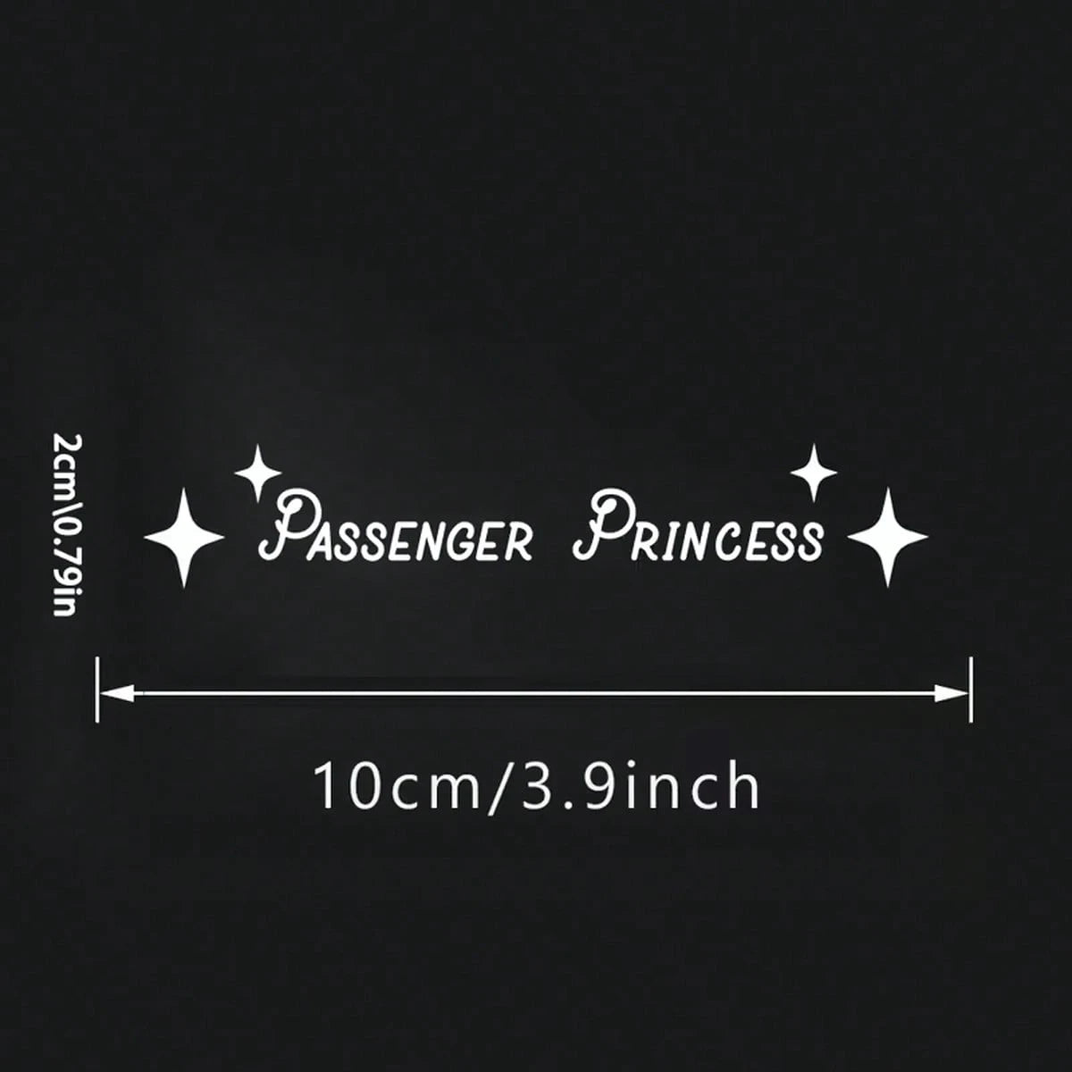Passenger Princess Car Rearview Mirror Decals- Waterproof Vinyl Stickers Suitable For Cars, Trucks, Laptops- The Perfect Holiday Gift
