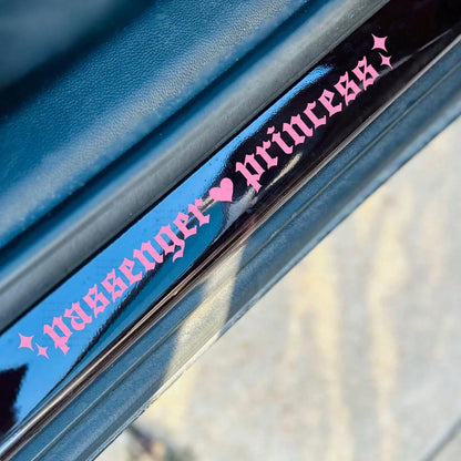 Passenger Princess Vinyl Car Sticker, Girly Vinyl Car Window Sticker, Fashionable Vinyl Sticker, Cute Car Accessories, Women's Vinyl Car Sticker