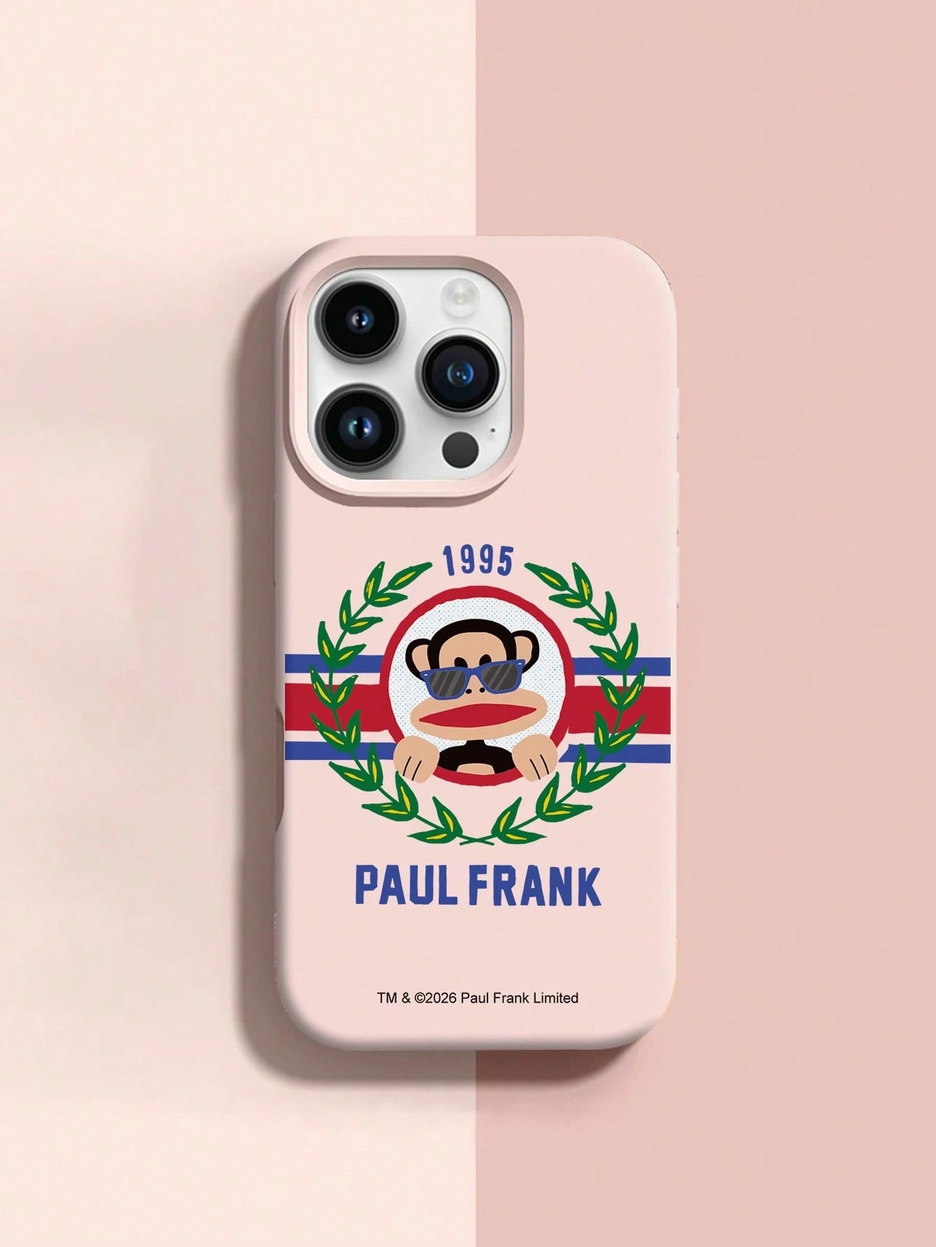 Paul Frank Officially Licensed Liquid Silicone Material Phone Case, Full Body Shock-Proof Camera Protection, Design Compatible With IPhone 13/14/15/16/17 Pro Max