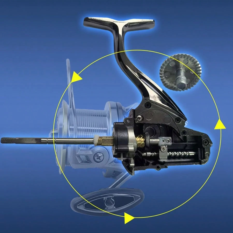 PENN Metal NGK8000-14000 Model Spinning Reel, 4.8:1 Gear Ratio, 6+1 Bearings, 25kg Max Drag, Long Distance Casting Model, Powerful And Corrosion Resistant For Saltwater Surf Fishing