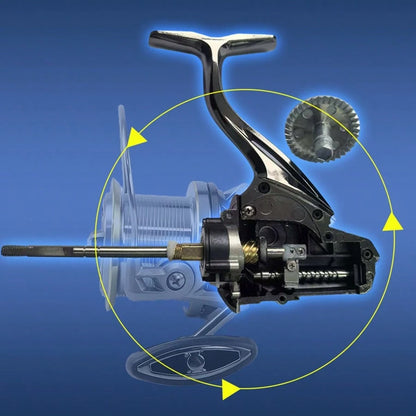 PENN Metal NGK8000-14000 Model Spinning Reel, 4.8:1 Gear Ratio, 6+1 Bearings, 25kg Max Drag, Long Distance Casting Model, Powerful And Corrosion Resistant For Saltwater Surf Fishing