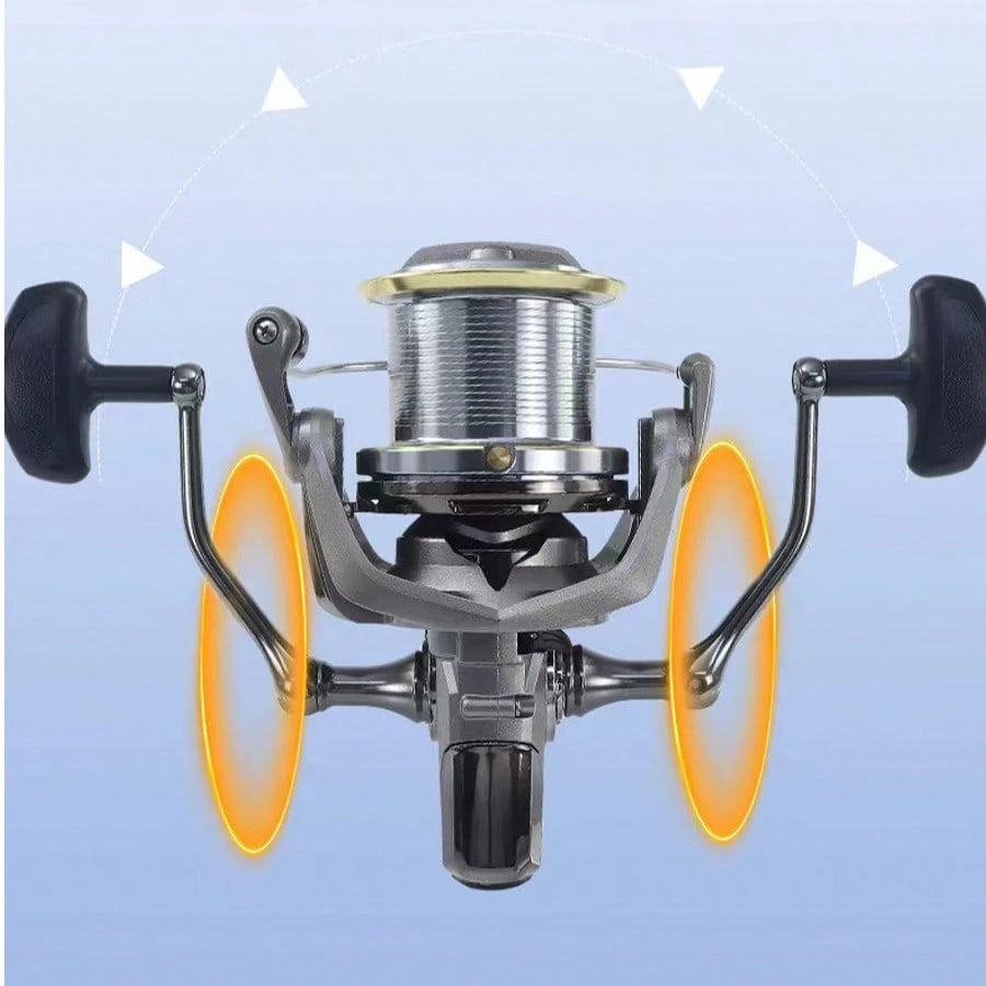 PENN Metal NGK8000-14000 Model Spinning Reel, 4.8:1 Gear Ratio, 6+1 Bearings, 25kg Max Drag, Long Distance Casting Model, Powerful And Corrosion Resistant For Saltwater Surf Fishing